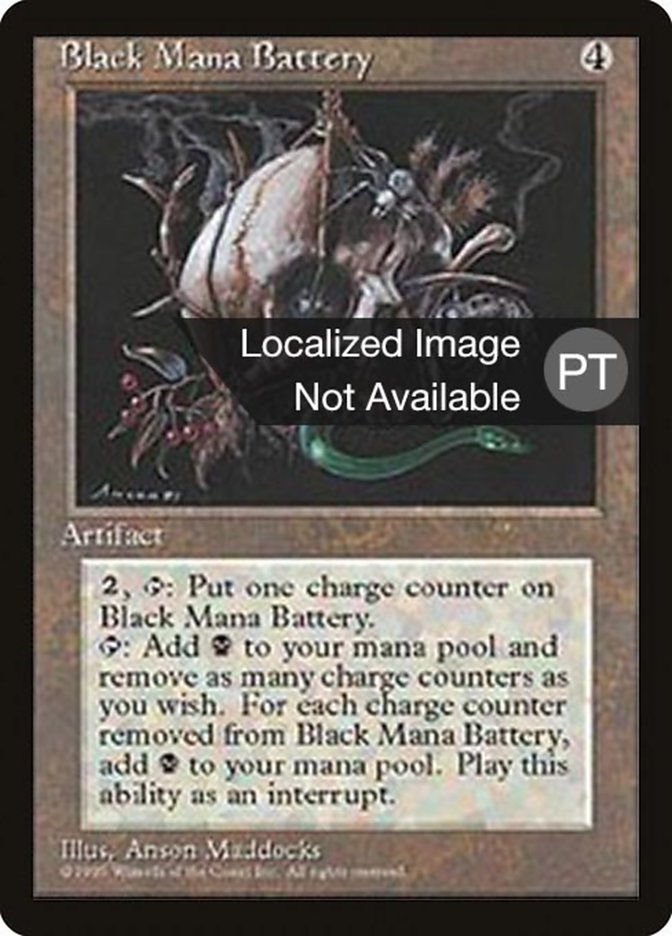 Black Mana Battery [Fourth Edition (Foreign Black Border)] | Rock City Comics