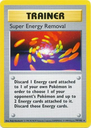 Super Energy Removal (79/102) [Base Set Shadowless Unlimited] | Rock City Comics