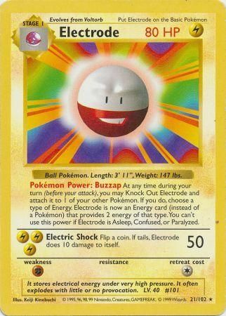 Electrode (21/102) [Base Set Shadowless Unlimited] | Rock City Comics