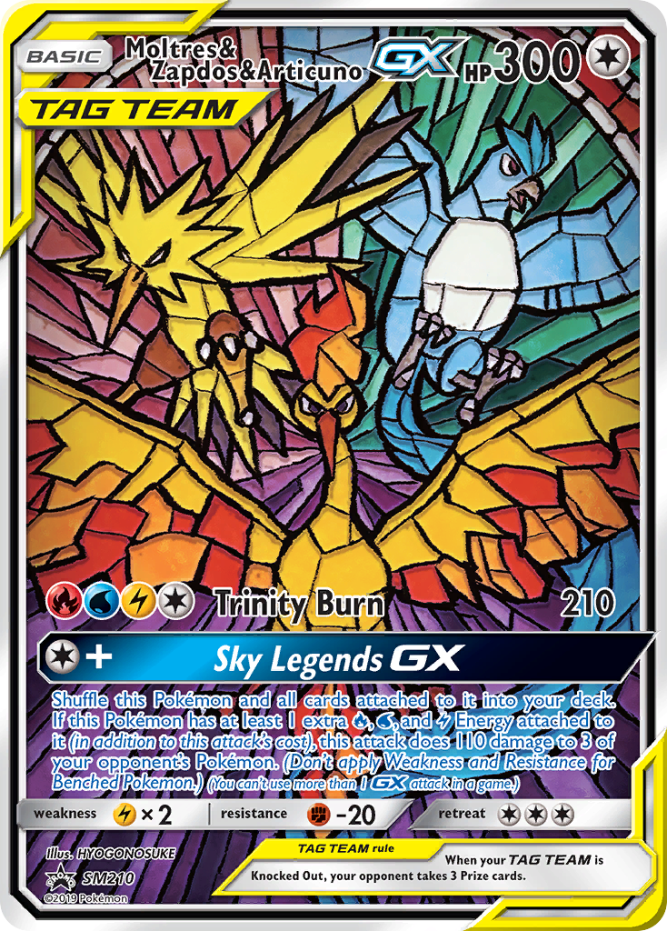 Moltres & Zapdos & Articuno GX (SM210) [Sun & Moon: Black Star Promos] | Rock City Comics