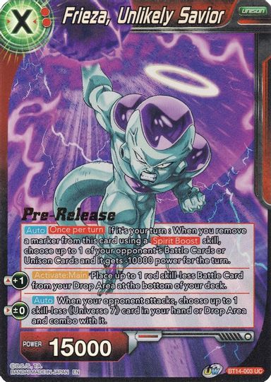 Frieza, Unlikely Savior (BT14-003) [Cross Spirits Prerelease Promos] | Rock City Comics