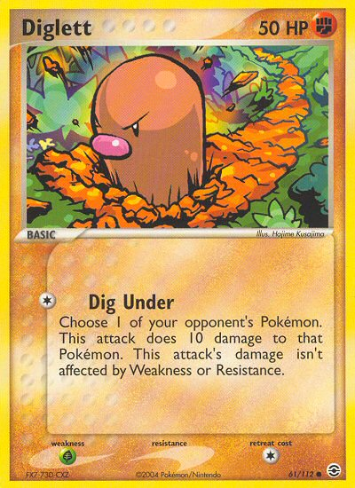 Diglett (61/112) [EX: FireRed & LeafGreen] | Rock City Comics