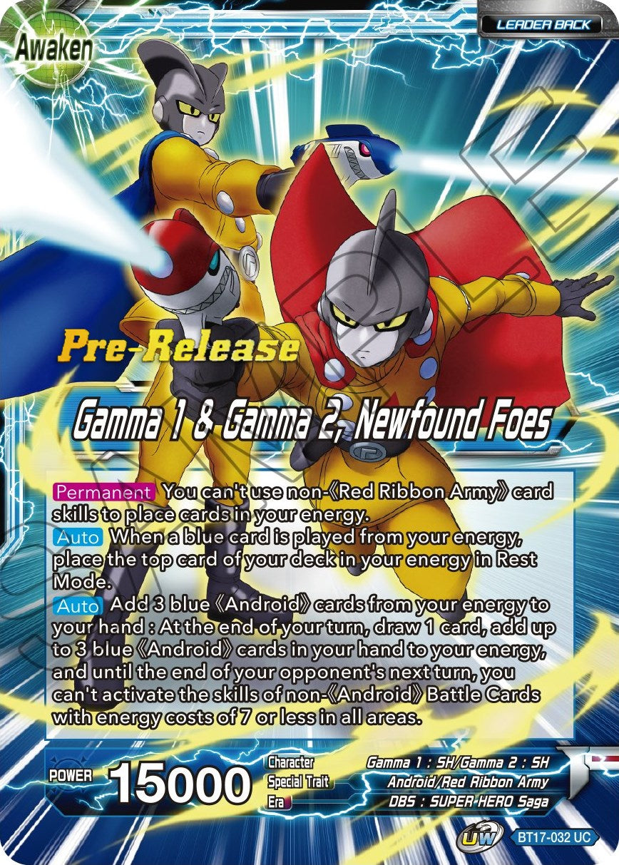 Gamma 1 & Gamma 2 // Gamma 1 & Gamma 2, Newfound Foes (BT17-032) [Ultimate Squad Prerelease Promos] | Rock City Comics