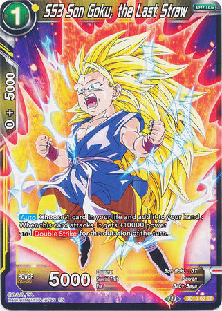 SS3 Son Goku, the Last Straw (Starter Deck - Parasitic Overlord) [SD10-02] | Rock City Comics