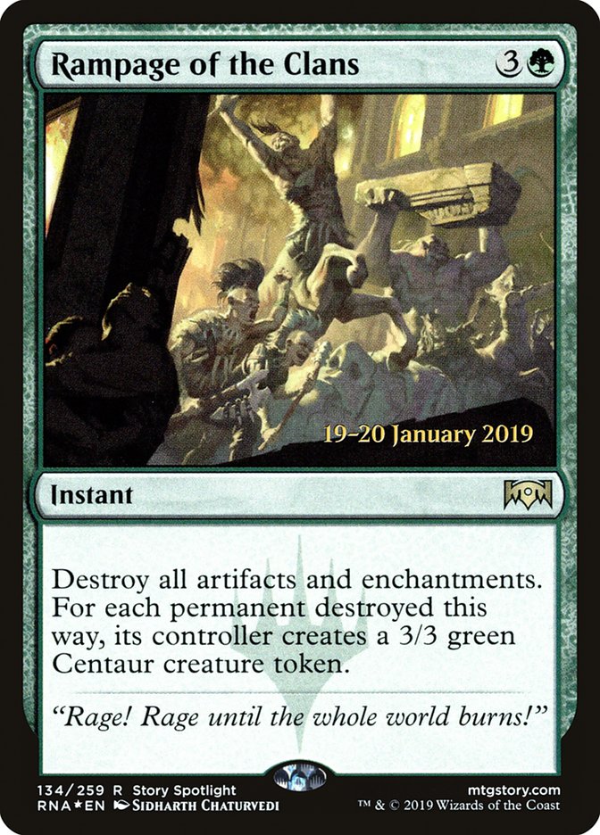 Rampage of the Clans [Ravnica Allegiance Prerelease Promos] | Rock City Comics