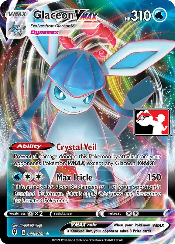 Glaceon VMAX (041/203) [Prize Pack Series One] | Rock City Comics