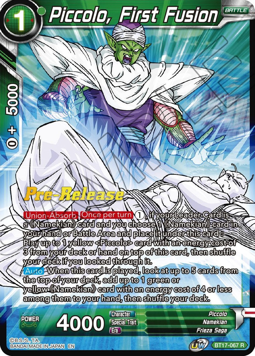 Piccolo, First Fusion (BT17-067) [Ultimate Squad Prerelease Promos] | Rock City Comics