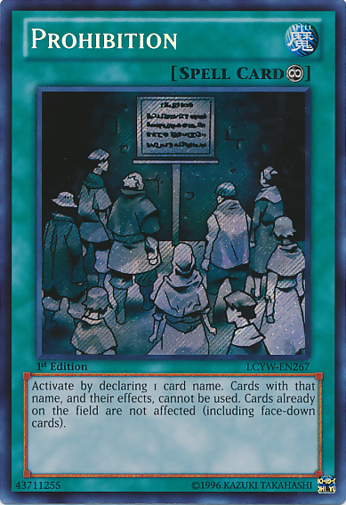 Prohibition [LCYW-EN267] Secret Rare | Rock City Comics