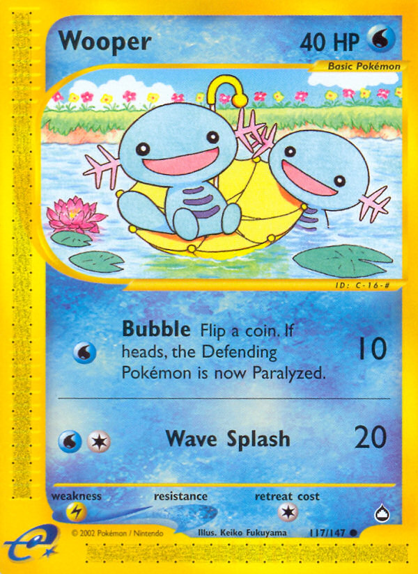 Wooper (117/147) [Aquapolis] | Rock City Comics