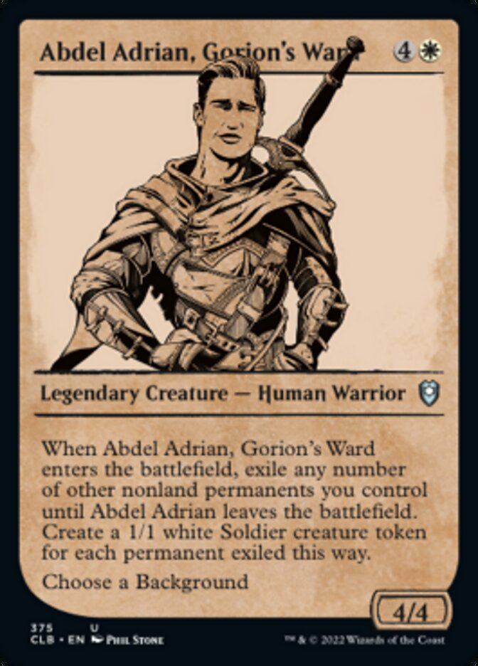 Abdel Adrian, Gorion's Ward (Showcase) [Commander Legends: Battle for Baldur's Gate] | Rock City Comics