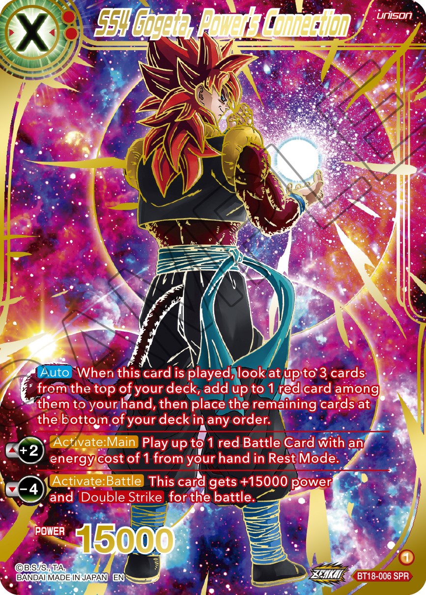 SS4 Gogeta, Power's Connection (SPR) (BT18-006) [Dawn of the Z-Legends] | Rock City Comics