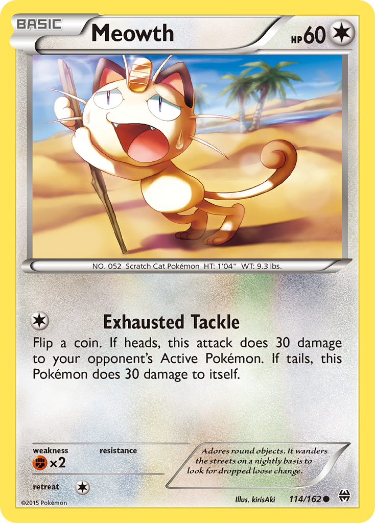 Meowth (114/162) [XY: BREAKthrough] | Rock City Comics