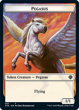 Pegasus // Thopter Double-Sided Token [Starter Commander Decks] | Rock City Comics