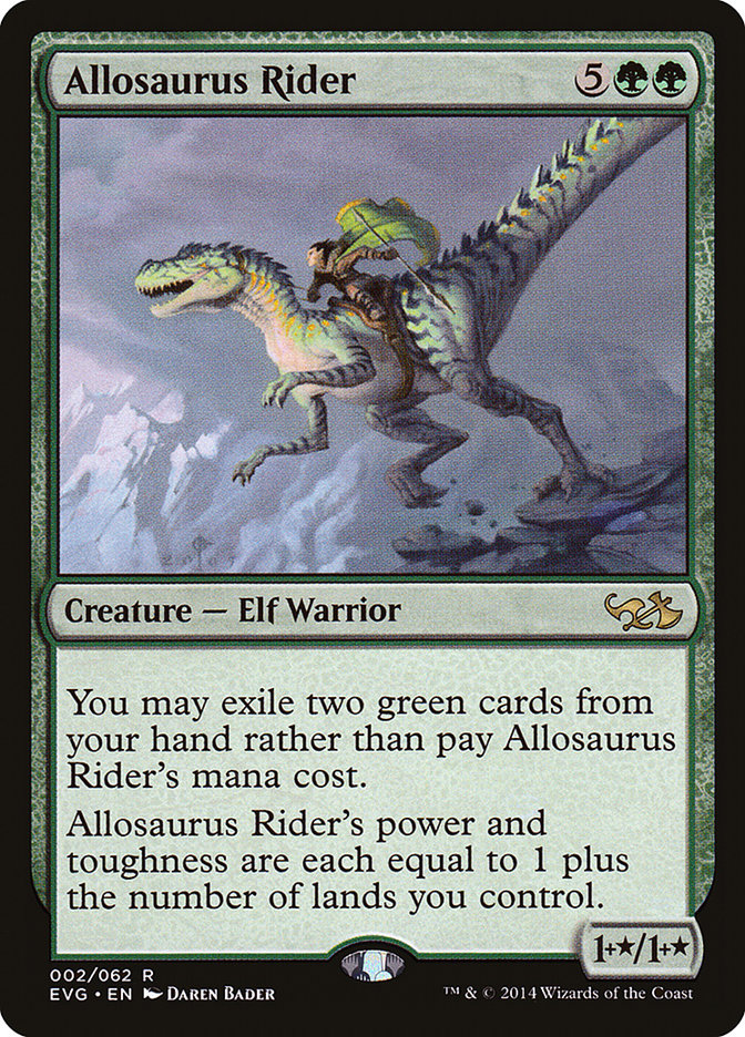 Allosaurus Rider (Elves vs. Goblins) [Duel Decks Anthology] | Rock City Comics