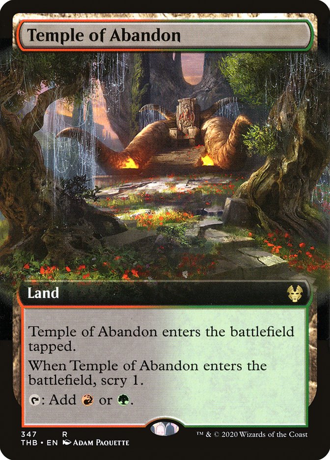 Temple of Abandon (Extended Art) [Theros Beyond Death] | Rock City Comics