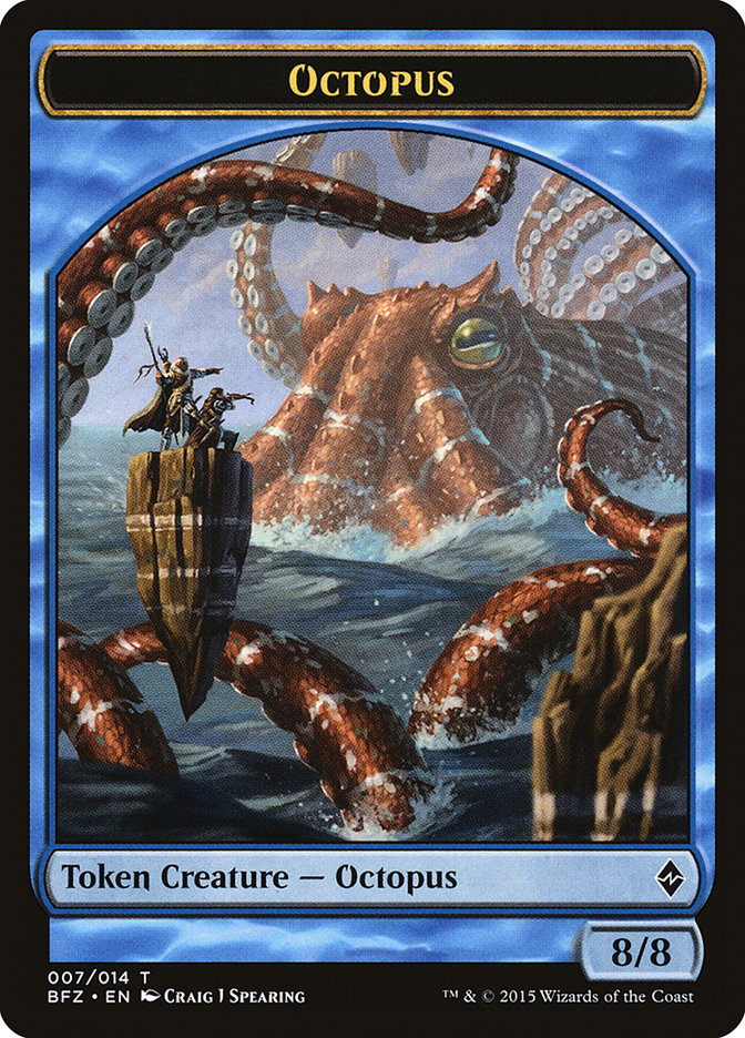 Octopus [Battle for Zendikar Tokens] | Rock City Comics