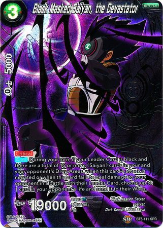 Black Masked Saiyan, the Devastator (SPR) (BT5-111) [Miraculous Revival] | Rock City Comics