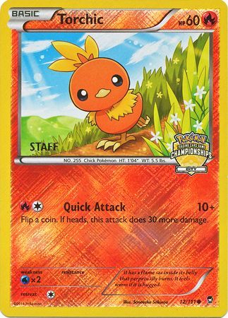 Torchic (12/111) (City Championship Promo Staff) [XY: Furious Fists] | Rock City Comics