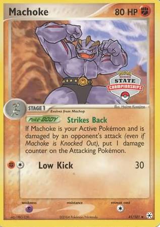 Machoke (41/101) (State Championship Promo) [EX: Hidden Legends] | Rock City Comics