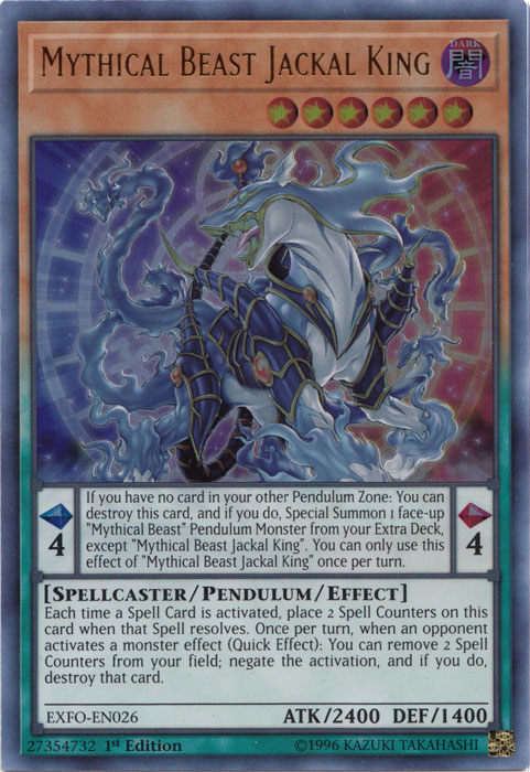 Mythical Beast Jackal King [EXFO-EN026] Ultra Rare | Rock City Comics