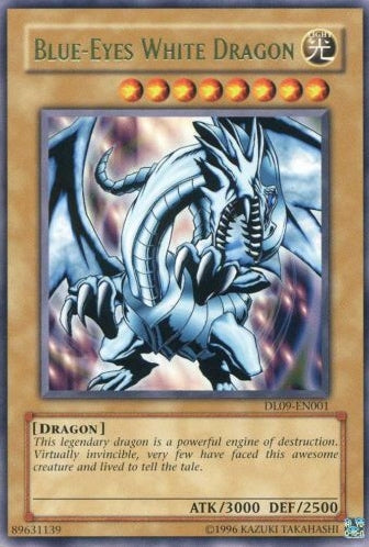 Blue-Eyes White Dragon (Green) [DL09-EN001] Rare | Rock City Comics