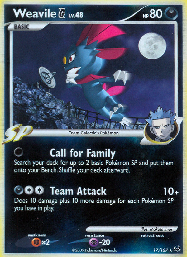 Weavile G (17/127) [Platinum: Base Set] | Rock City Comics