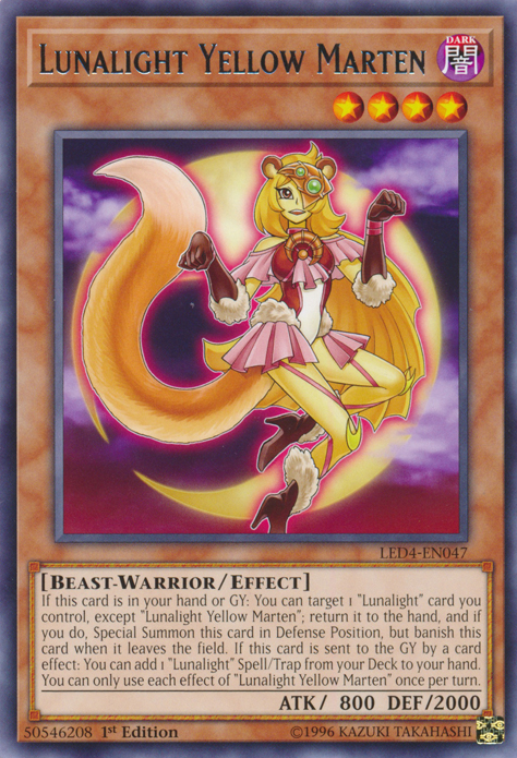 Lunalight Yellow Marten [LED4-EN047] Rare | Rock City Comics