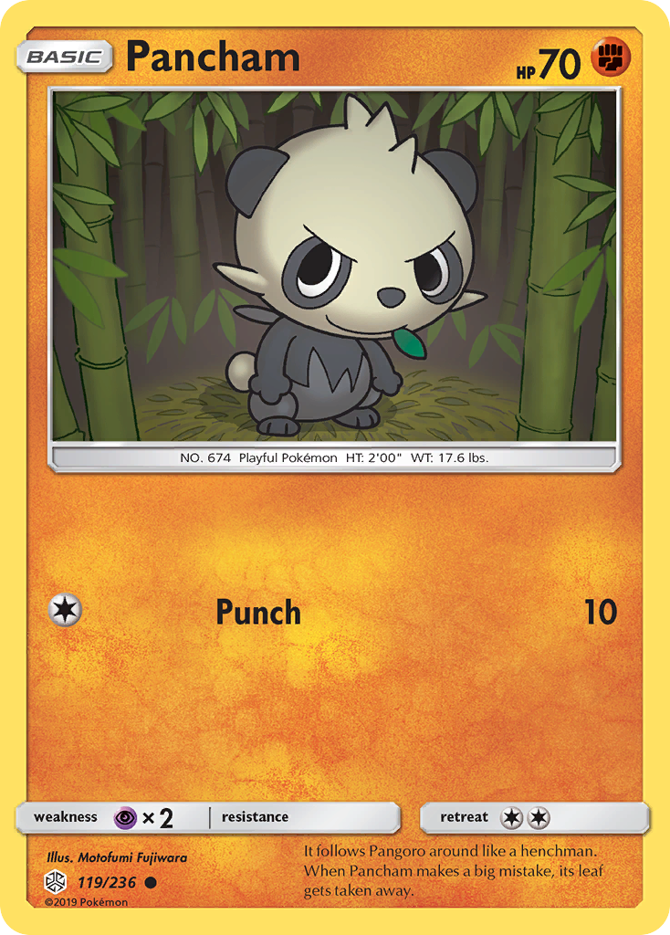 Pancham (119/236) [Sun & Moon: Cosmic Eclipse] | Rock City Comics