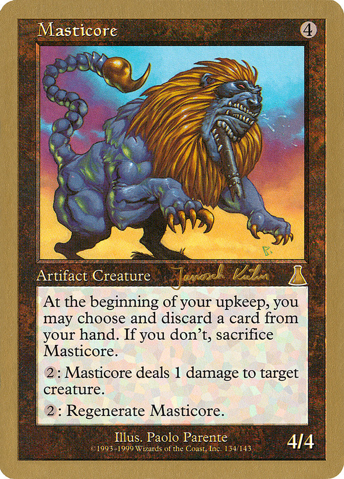 Masticore (Janosch Kuhn) [World Championship Decks 2000] | Rock City Comics