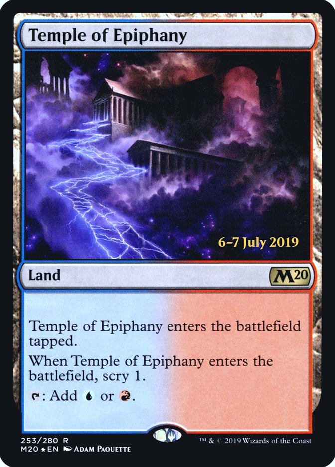 Temple of Epiphany  [Core Set 2020 Prerelease Promos] | Rock City Comics