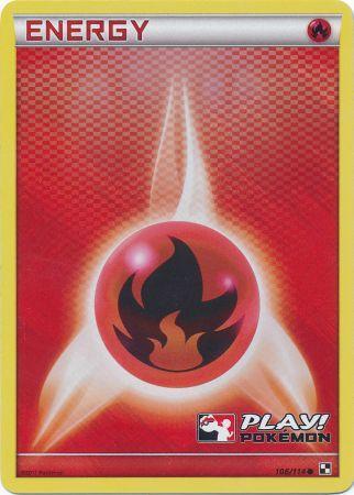 Fire Energy (106/114) (Play Pokemon Promo) [Black & White: Base Set] | Rock City Comics