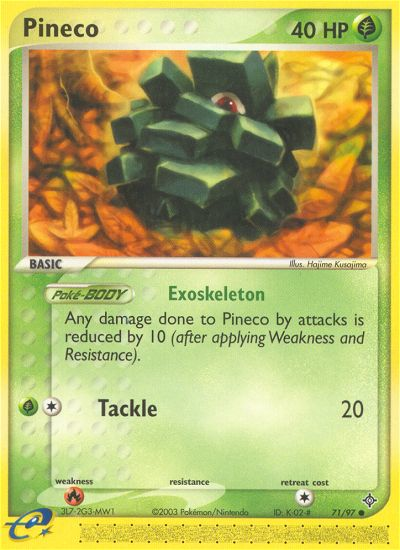 Pineco (71/97) [EX: Dragon] | Rock City Comics