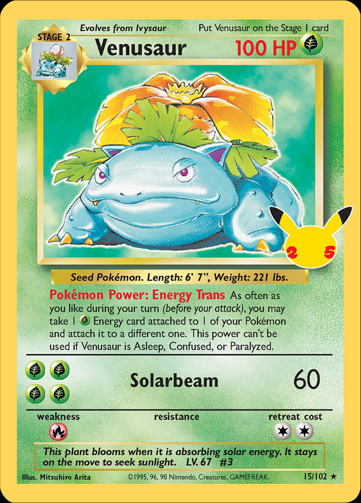 Venusaur (15/102) [Celebrations: 25th Anniversary - Classic Collection] | Rock City Comics