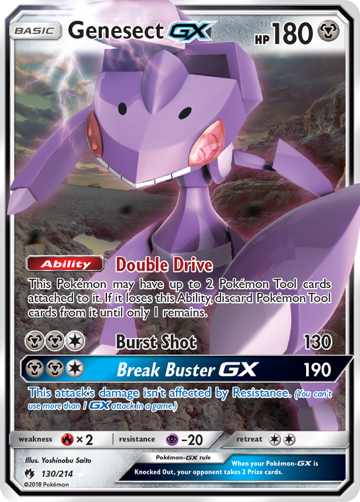 Genesect GX (130/214) [Sun & Moon: Lost Thunder] | Rock City Comics