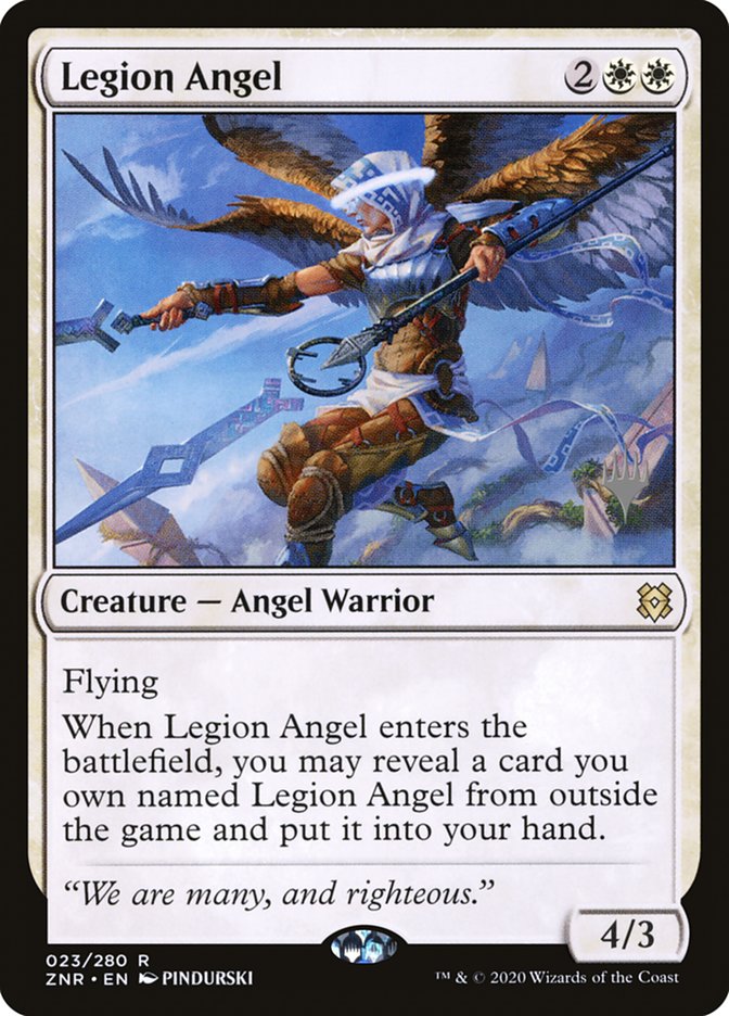 Legion Angel (Promo Pack) [Zendikar Rising Promos] | Rock City Comics