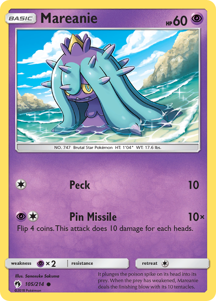 Mareanie (105/214) [Sun & Moon: Lost Thunder] | Rock City Comics