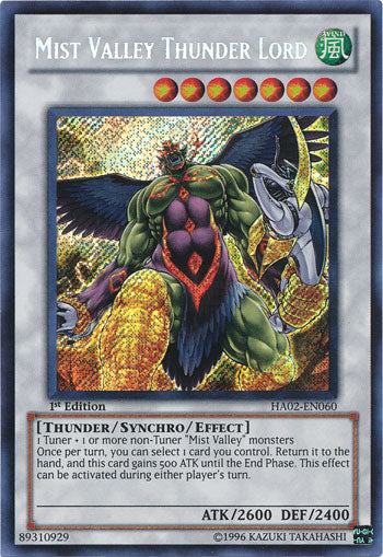 Mist Valley Thunder Lord [HA02-EN060] Secret Rare | Rock City Comics