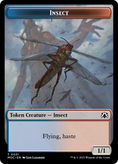 Soldier // Insect Double-Sided Token [March of the Machine Commander Tokens] | Rock City Comics