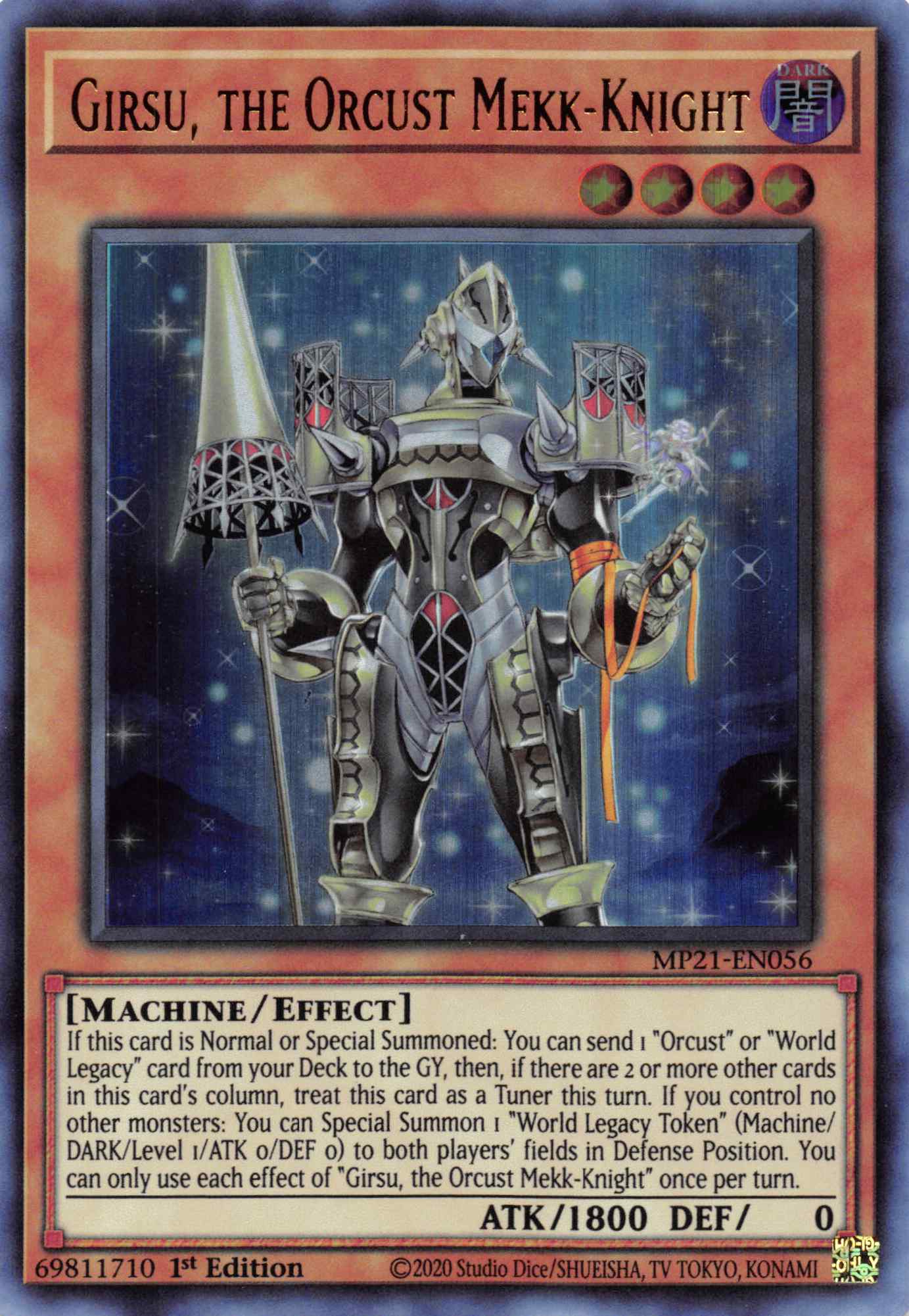 Girsu, the Orcust Mekk-Knight [MP21-EN056] Ultra Rare | Rock City Comics