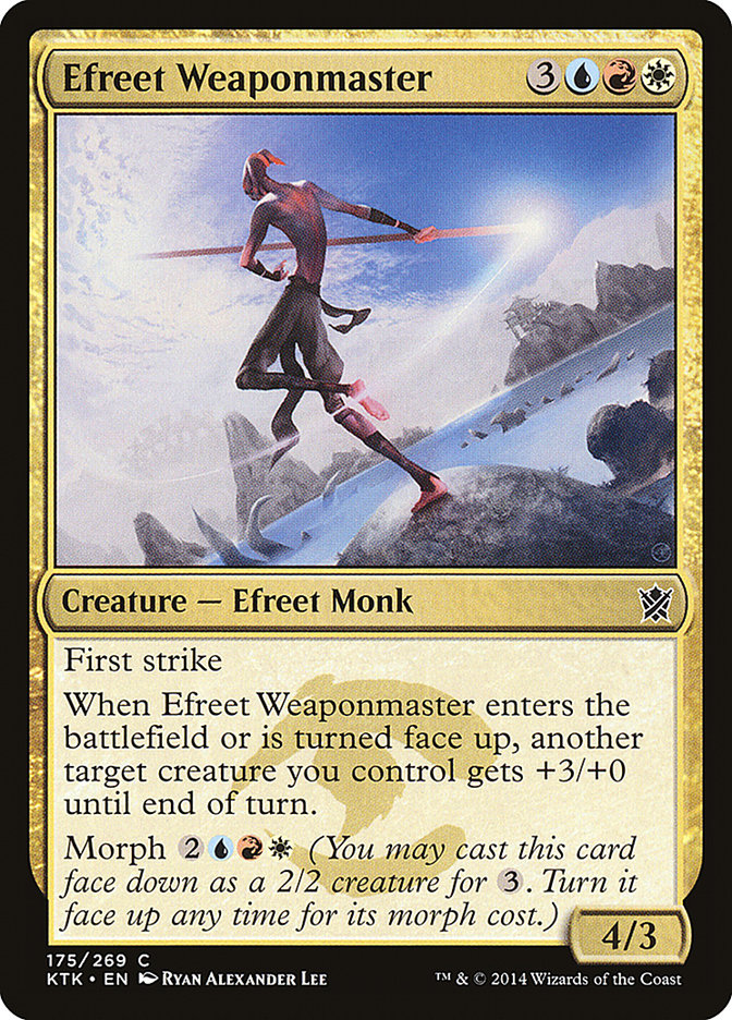 Efreet Weaponmaster [Khans of Tarkir] | Rock City Comics