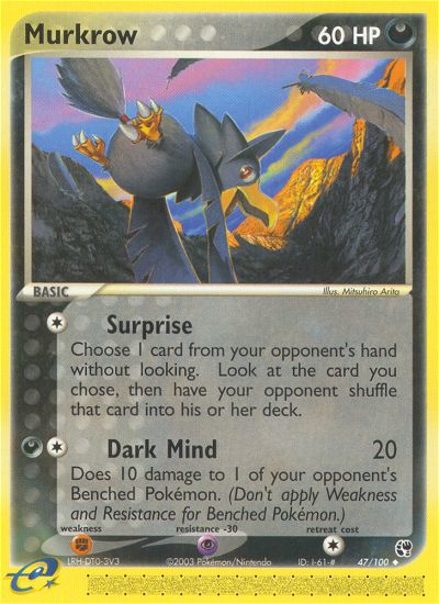 Murkrow (47/100) [EX: Sandstorm] | Rock City Comics