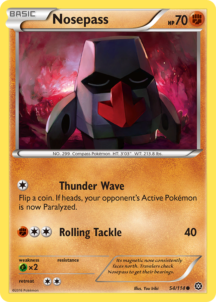 Nosepass (54/114) [XY: Steam Siege] | Rock City Comics