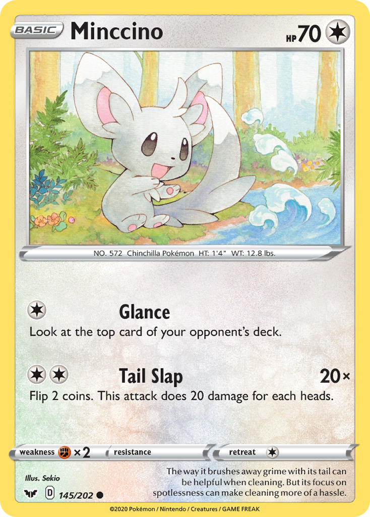 Minccino (145/202) [Sword & Shield: Base Set] | Rock City Comics