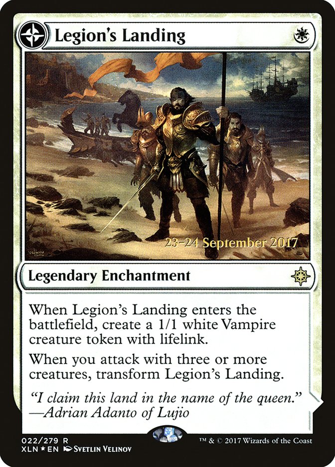 Legion's Landing // Adanto, the First Fort  [Ixalan Prerelease Promos] | Rock City Comics