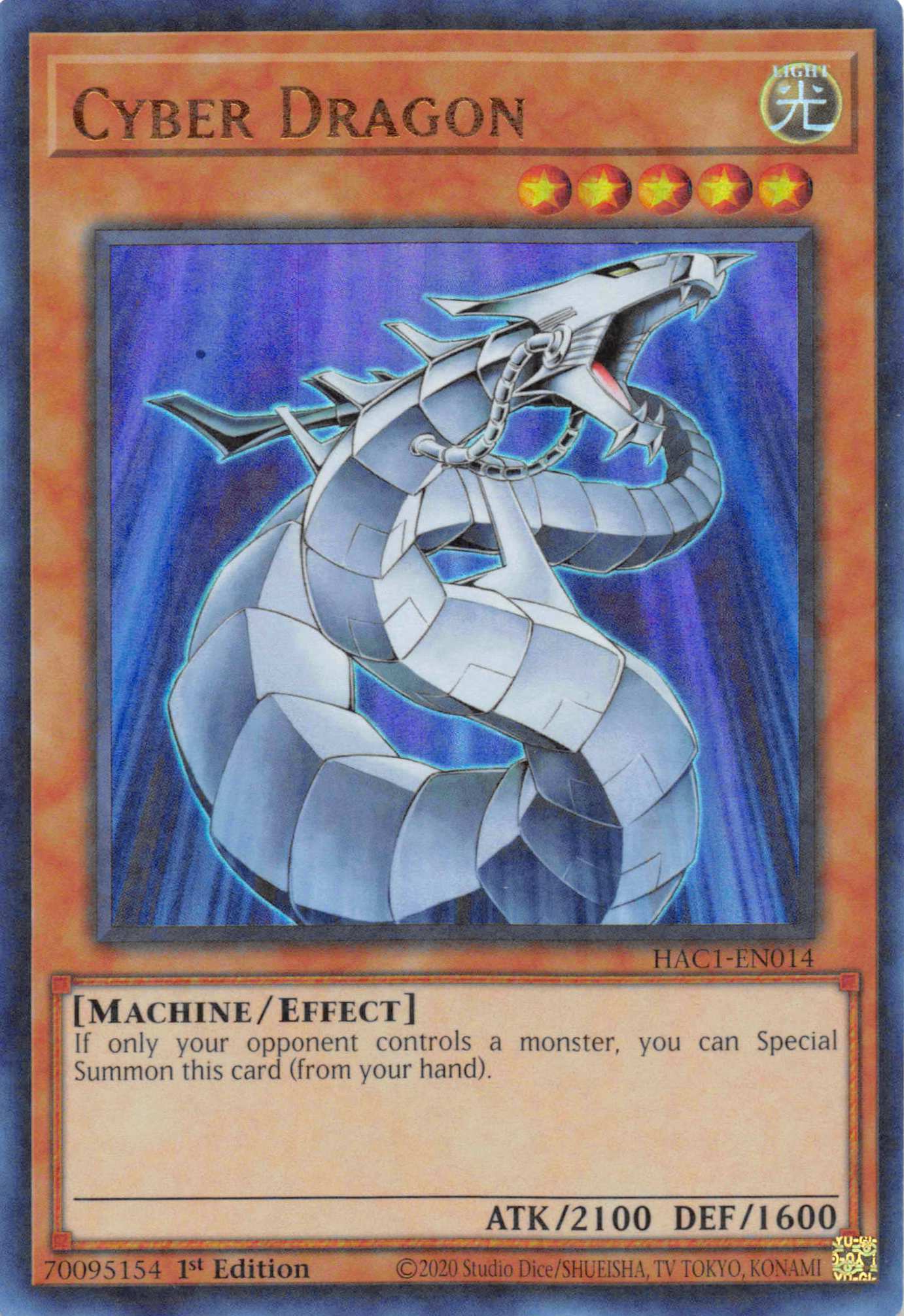 Cyber Dragon (Duel Terminal) [HAC1-EN014] Parallel Rare | Rock City Comics