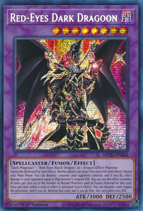 Red-Eyes Dark Dragoon [MP22-EN264] Prismatic Secret Rare | Rock City Comics