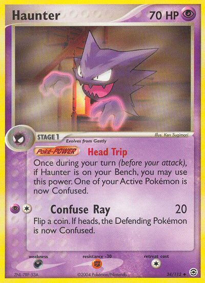 Haunter (34/112) [EX: FireRed & LeafGreen] | Rock City Comics