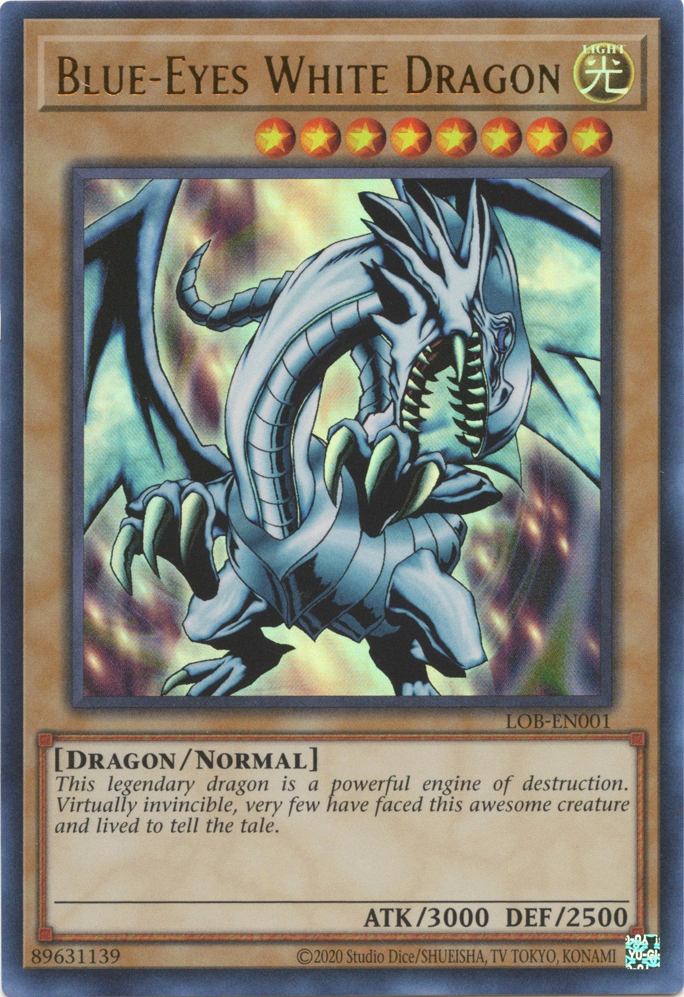 Blue-Eyes White Dragon (25th Anniversary) [LOB-EN001] Ultra Rare | Rock City Comics