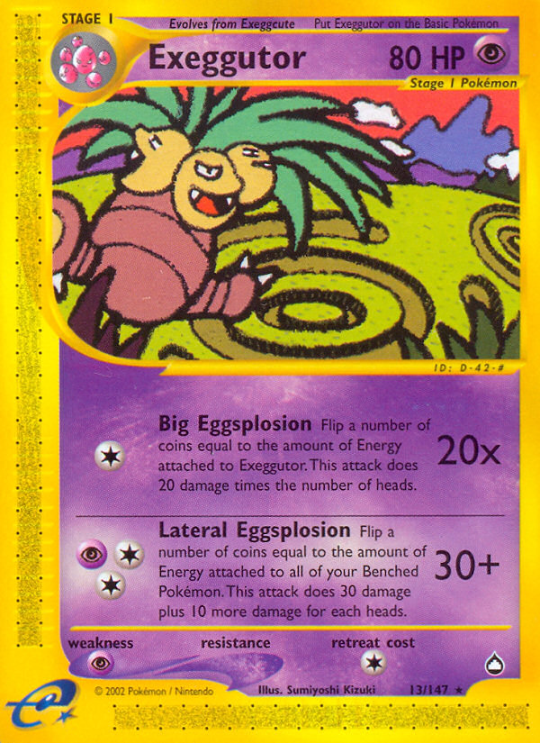 Exeggutor (13/147) [Aquapolis] | Rock City Comics