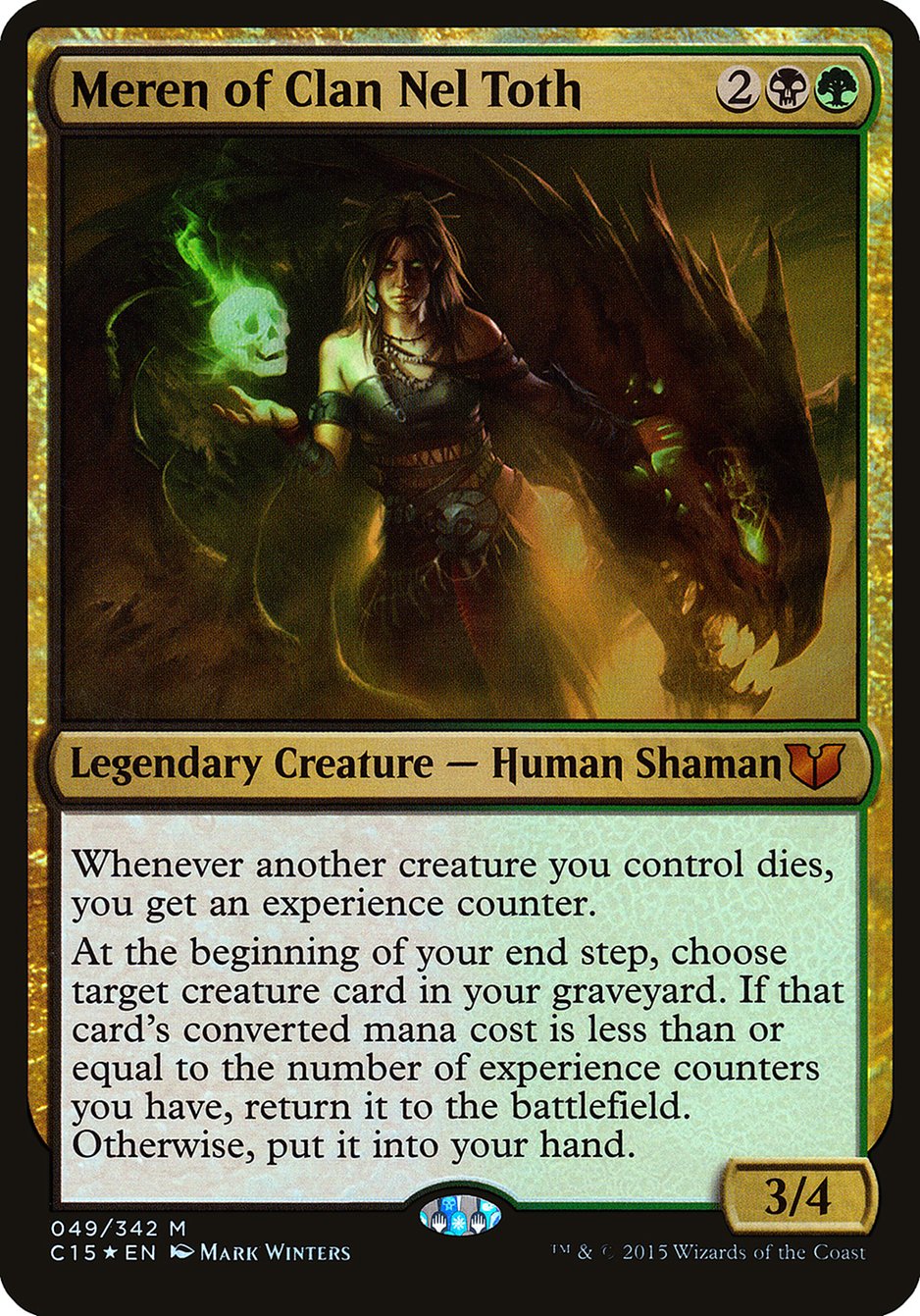 Meren of Clan Nel Toth (Oversized) [Commander 2015 Oversized] | Rock City Comics